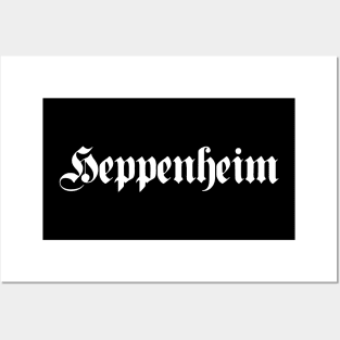 Heppenheim written with gothic font Posters and Art